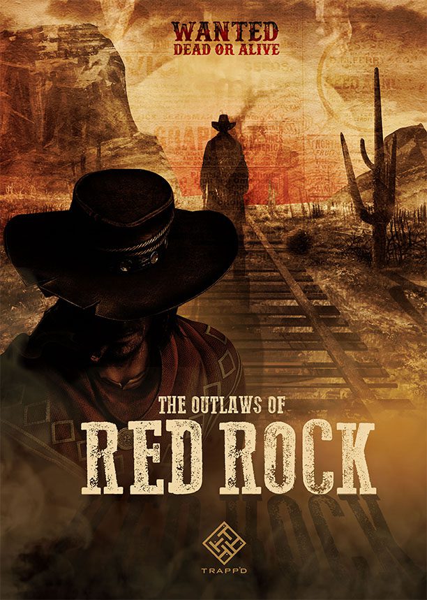 The Outlaws of Red Rock escape room poster